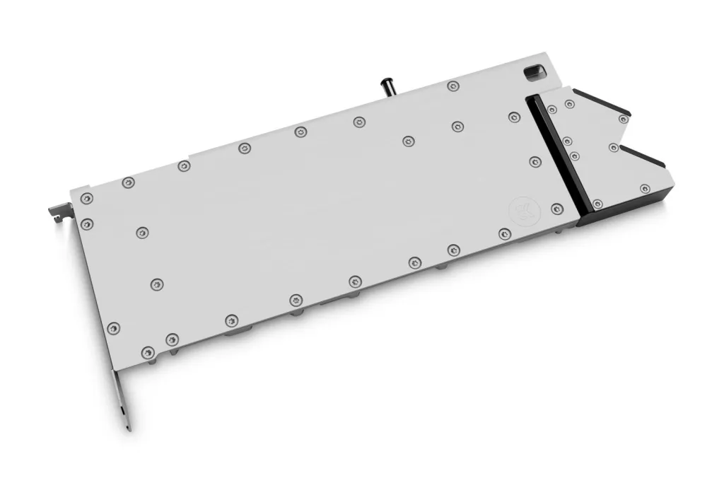Водоблок EK-Pro GPU WB RTX A5500 Rack Nickel + Inox — вид спереди